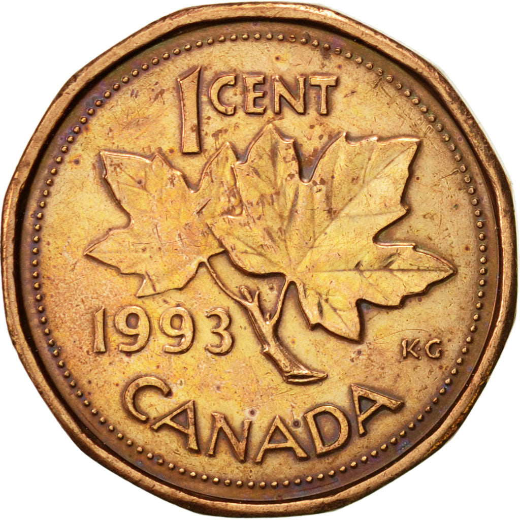Coin, Canada, Elizabeth II, Cent, 1993, Royal Canadian Mint, Ottawa, AU(50-53)