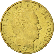 Münze, Monaco, Rainier III, 10 Centimes, 1978, VZ, Aluminum-Bronze, KM:142