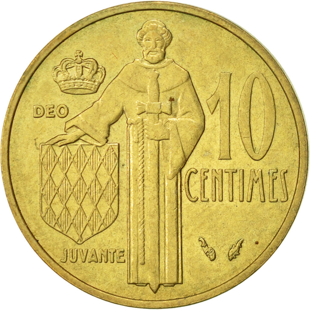 Coin, Monaco, Rainier III, 10 Centimes, 1978, AU(55-58), Aluminum-Bronze
