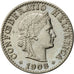 Switzerland, 20 Rappen, 1908, Bern, AU(55-58), Nickel, KM:29