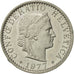 Coin, Switzerland, 20 Rappen, 1977, Bern, AU(55-58), Copper-nickel, KM:29a