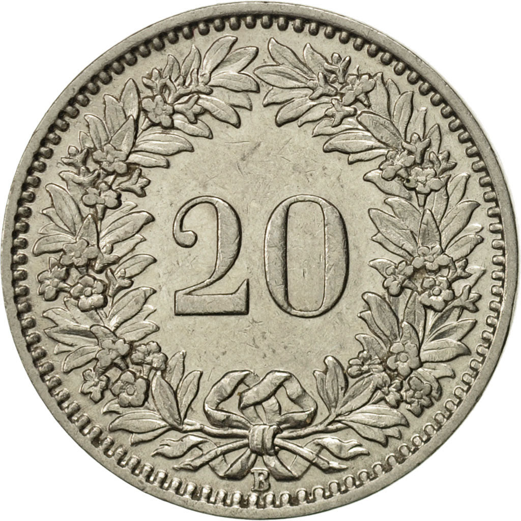 Moneta, Svizzera, 20 Rappen, 1930, Bern, SPL-, Nichel, KM:29