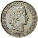 Switzerland, 20 Rappen, 1933, Bern, AU(55-58), Nickel, KM:29