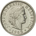 Coin, Switzerland, 20 Rappen, 1965, Bern, AU(55-58), Copper-nickel, KM:29a