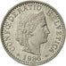 Monnaie, Suisse, 20 Rappen, 1986, Bern, SUP, Copper-nickel, KM:29a