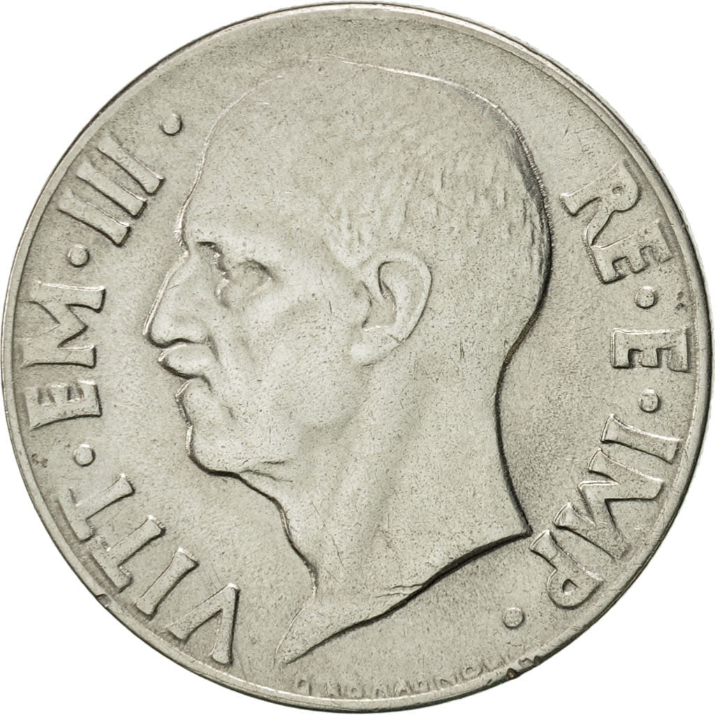 Italy, Vittorio Emanuele III, 20 Centesimi, 1939, Rome, AU(55-58), Stainless