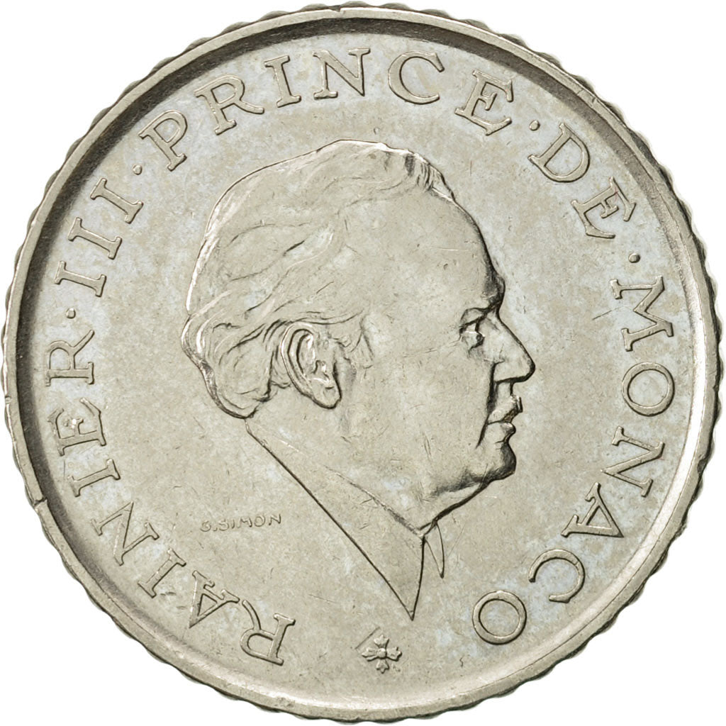Coin, Monaco, Rainier III, 2 Francs, 1979, AU(55-58), Nickel, KM:157