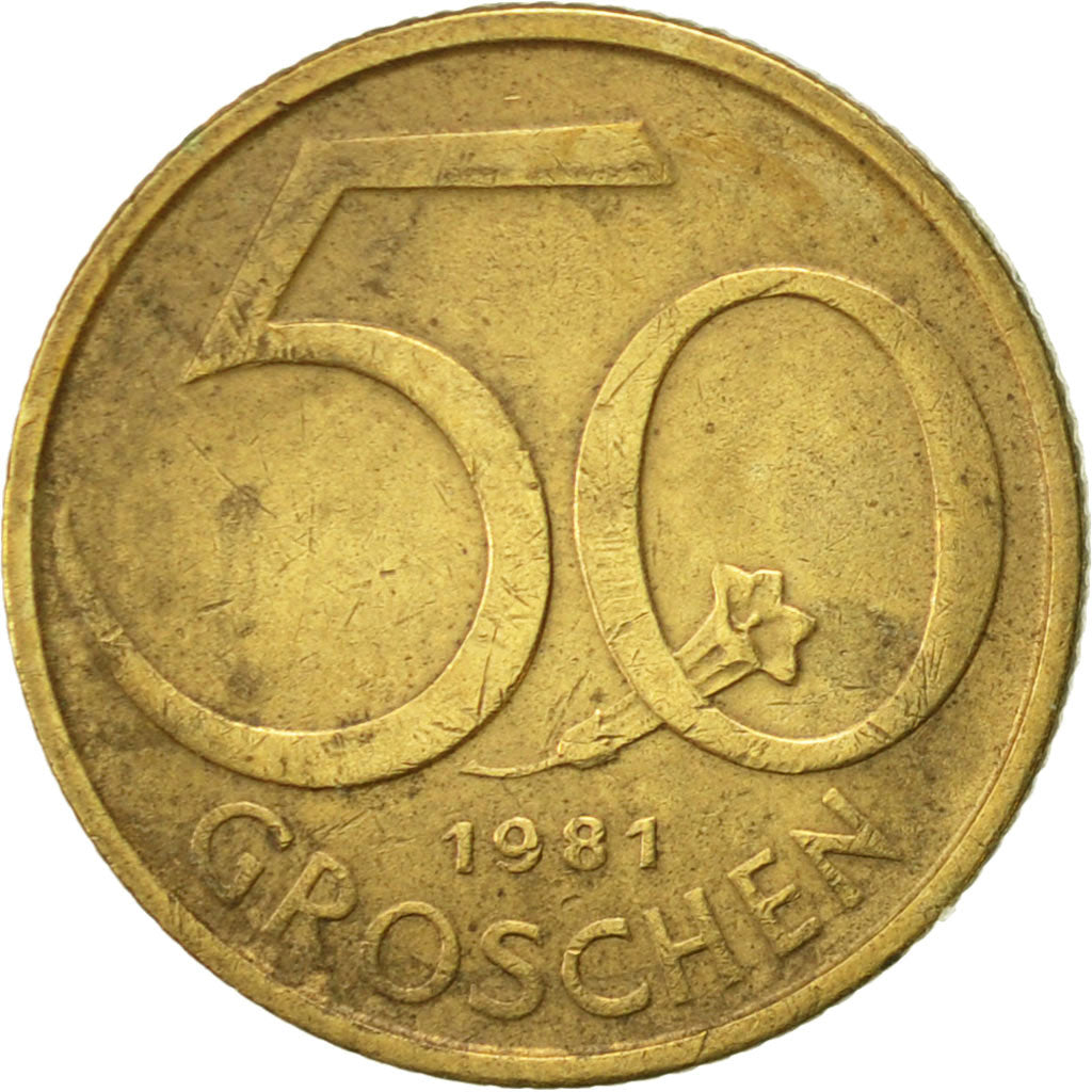 Monnaie, Autriche, 50 Groschen, 1981, TTB+, Aluminum-Bronze, KM:2885