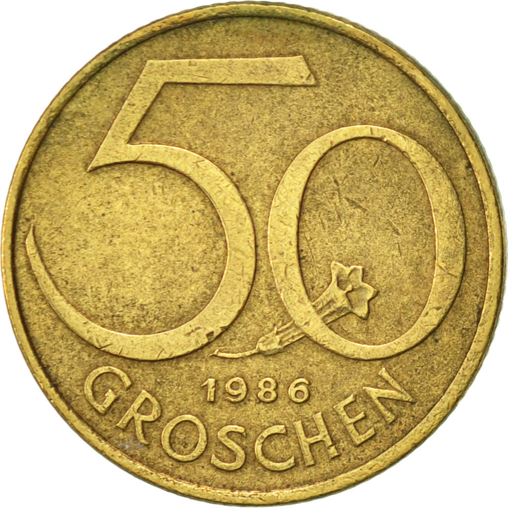 Monnaie, Autriche, 50 Groschen, 1986, TTB+, Aluminum-Bronze, KM:2885