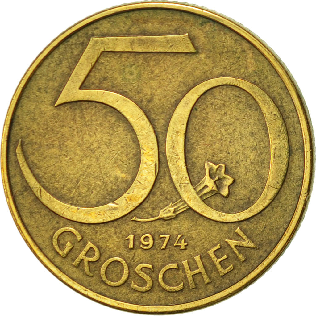 Monnaie, Autriche, 50 Groschen, 1974, TTB+, Aluminum-Bronze, KM:2885