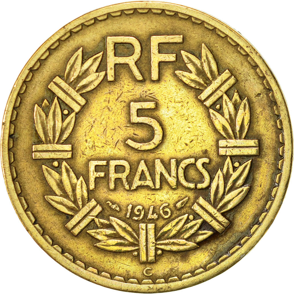 Coin, France, Lavrillier, 5 Francs, 1946, Castelsarrasin, EF(40-45)