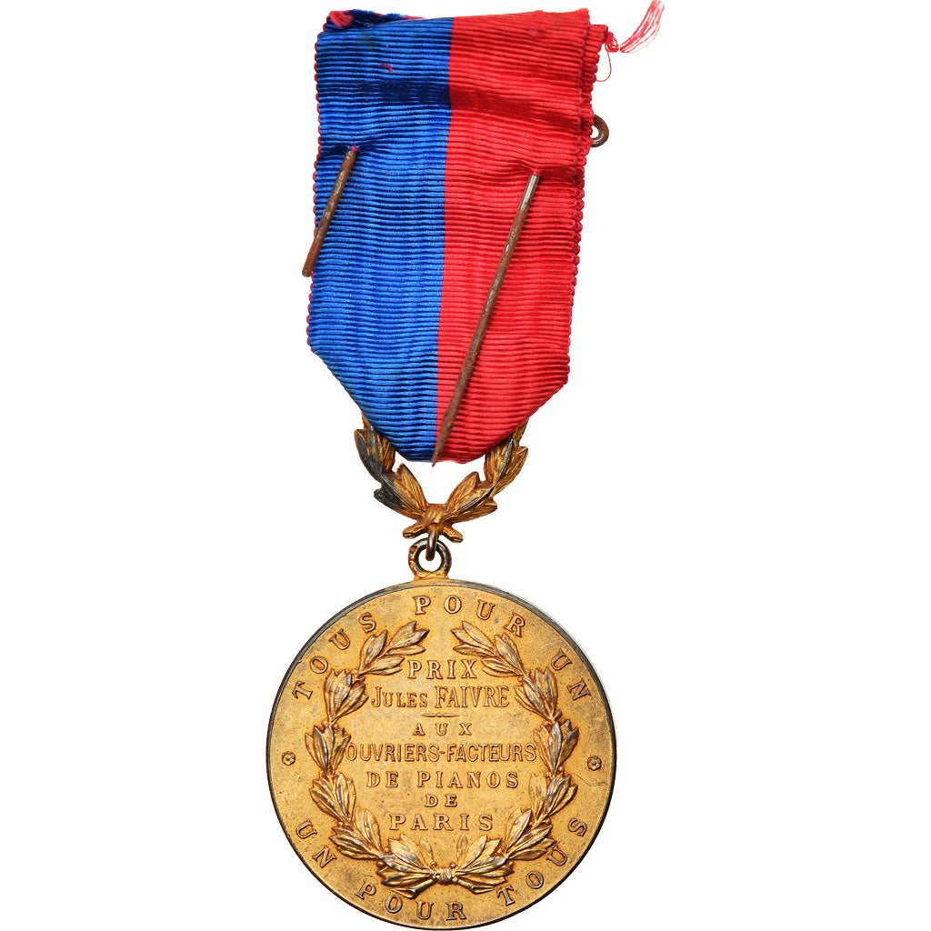 Francia, Prix Jules Faivre, Ouvriers-Facteurs de Pianos de Paris, medalla, 1923