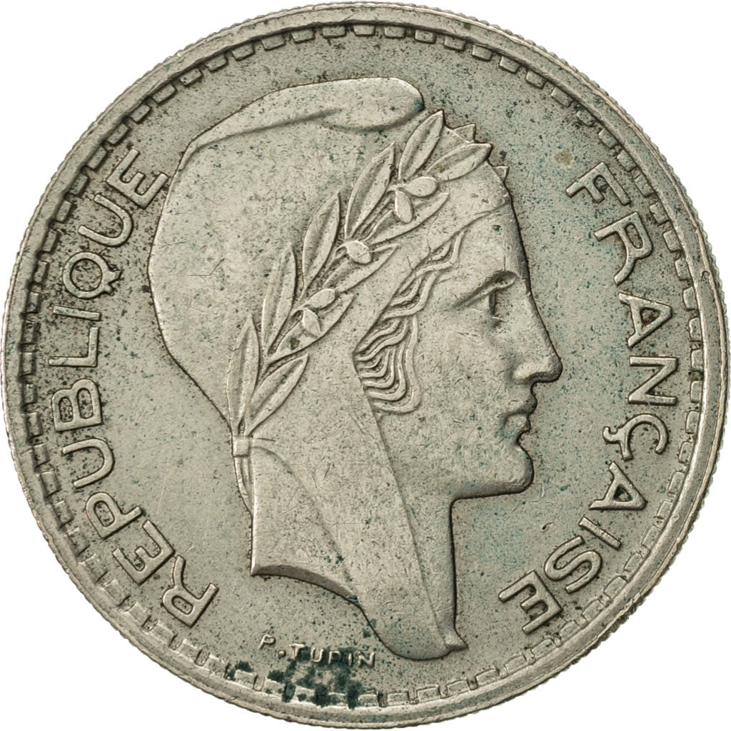 Moneda, Francia, Turin, 10 Francs, 1947, Paris, MBC, Cobre - níquel, KM:909.1