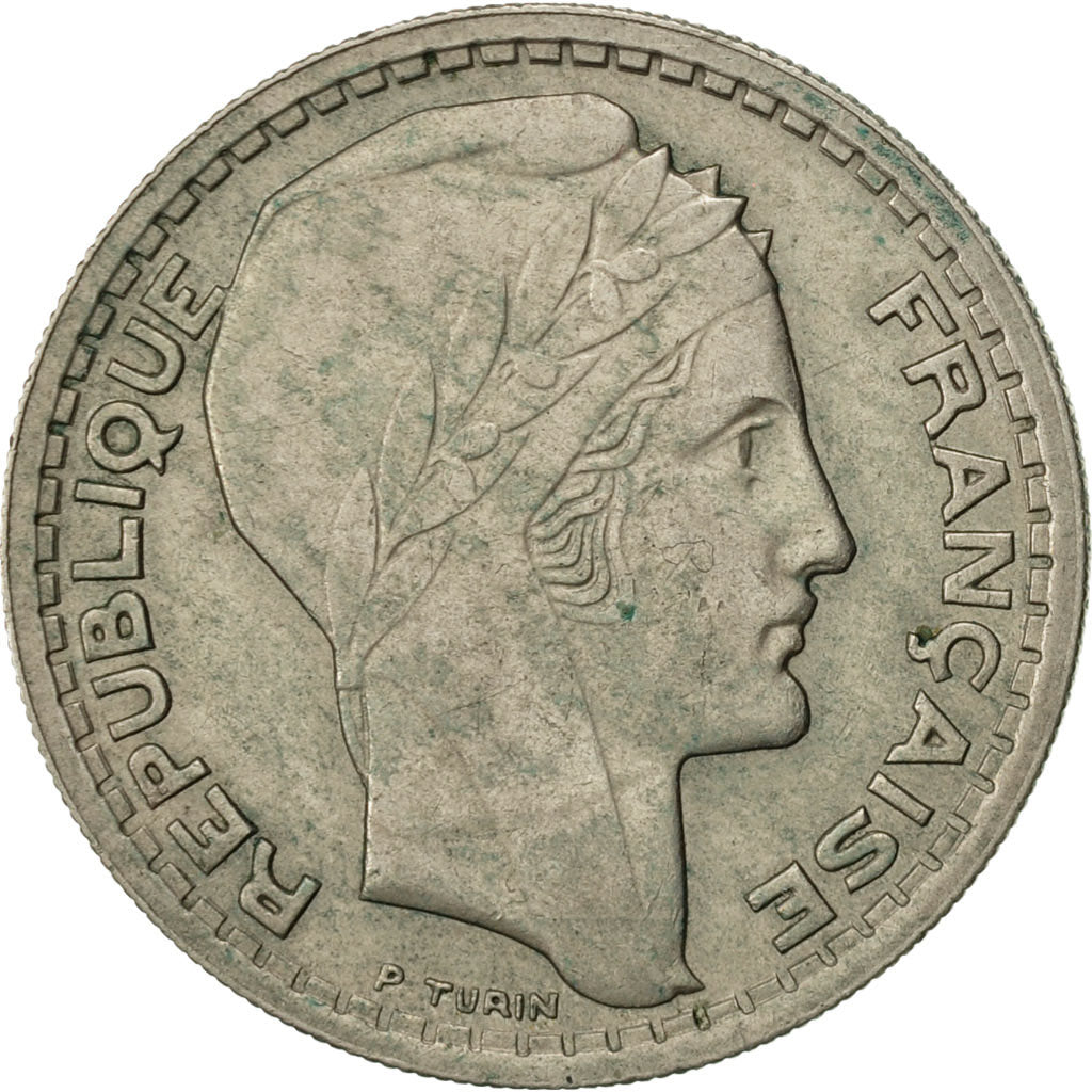 Moneda, Francia, Turin, 10 Francs, 1947, Paris, MBC+, Cobre - níquel, KM:908.1