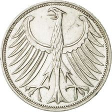 Coin, GERMANY - FEDERAL REPUBLIC, 5 Mark, 1968, Stuttgart, AU(55-58), Silver