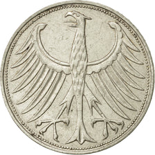 Coin, GERMANY - FEDERAL REPUBLIC, 5 Mark, 1965, Hambourg, AU(50-53), Silver