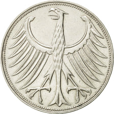 Coin, GERMANY - FEDERAL REPUBLIC, 5 Mark, 1964, Karlsruhe, AU(50-53), Silver