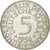 Moneda, ALEMANIA - REPÚBLICA FEDERAL, 5 Mark, 1956, Stuttgart, MBC+, Plata