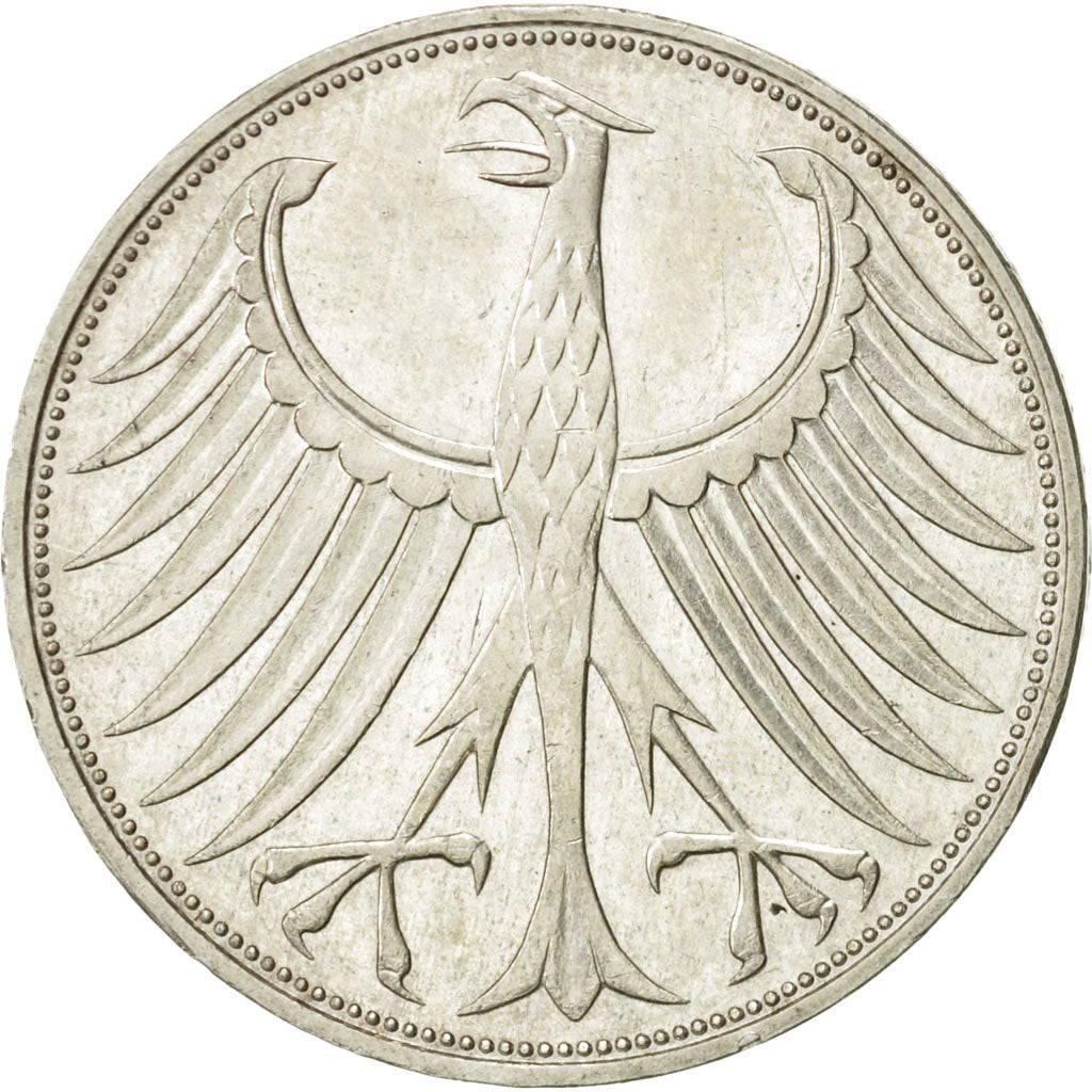 Coin, GERMANY - FEDERAL REPUBLIC, 5 Mark, 1972, Munich, AU(55-58), Silver