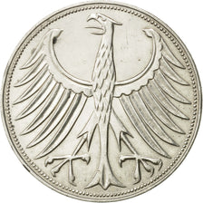 GERMANY - FEDERAL REPUBLIC, 5 Mark, 1960, Karlsruhe, AU(55-58), Silver, KM:112.1