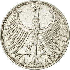 Coin, GERMANY - FEDERAL REPUBLIC, 5 Mark, 1965, Stuttgart, AU(55-58), Silver
