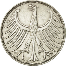 GERMANY - FEDERAL REPUBLIC, 5 Mark, 1968, Munich, AU(55-58), Silver, KM:112.1