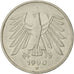 Coin, GERMANY - FEDERAL REPUBLIC, 5 Mark, 1990, Munich, AU(50-53), Copper-Nickel