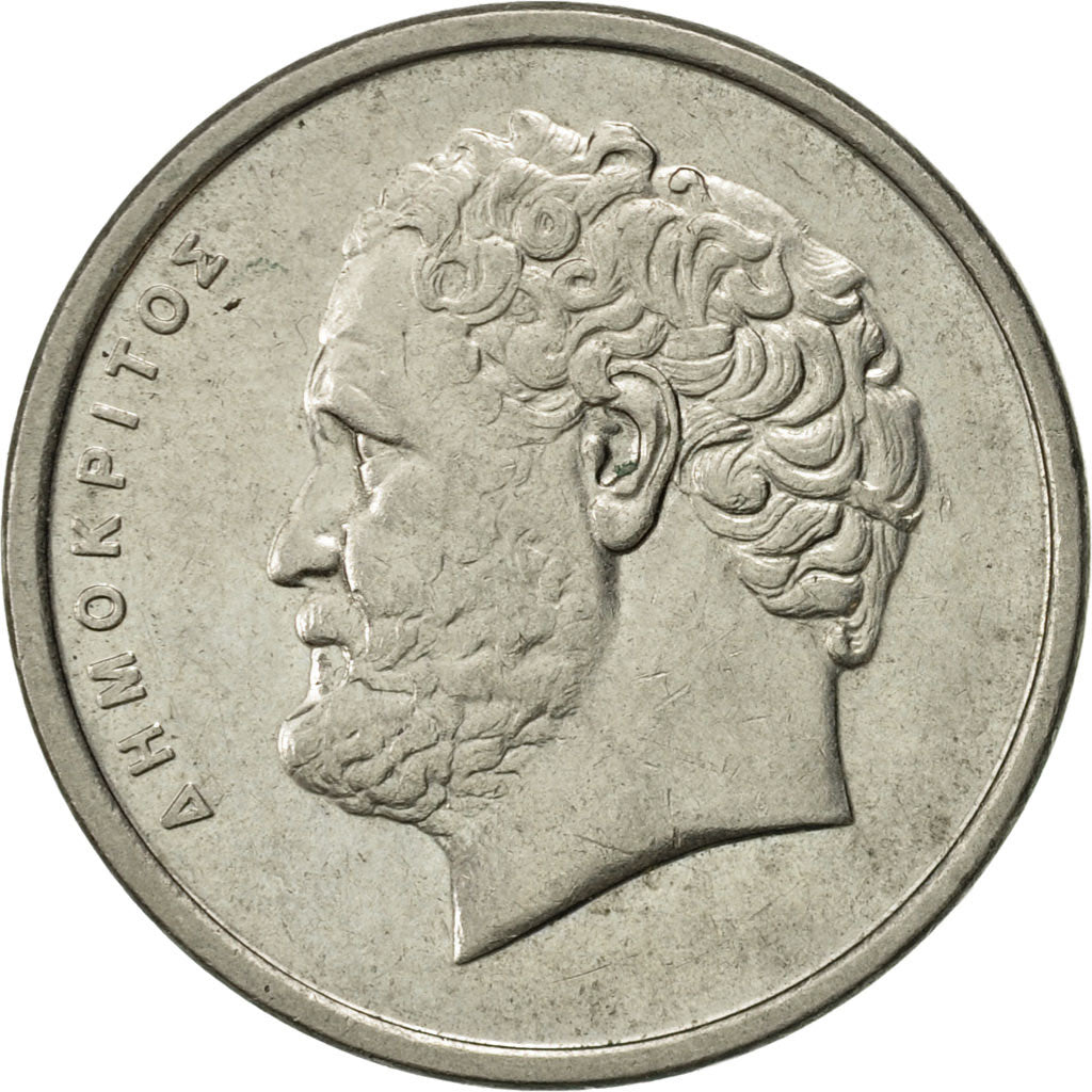 Coin, Greece, 10 Drachmes, 1990, AU(55-58), Copper-nickel, KM:132