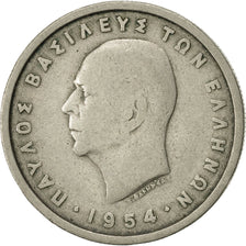 Coin, Greece, Paul I, 2 Drachmai, 1954, EF(40-45), Copper-nickel, KM:82