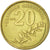 Coin, Greece, 20 Drachmes, 1998, AU(55-58), Aluminum-Bronze, KM:154