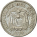Moneda, Ecuador, Sucre, Un, 1970, MBC+, Níquel recubierto de acero, KM:78b