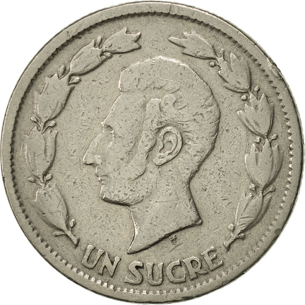 Coin, Ecuador, Sucre, Un, 1937, VF(30-35), Nickel, KM:78.1