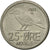 Coin, Norway, Olav V, 25 Öre, 1969, AU(55-58), Copper-nickel, KM:407