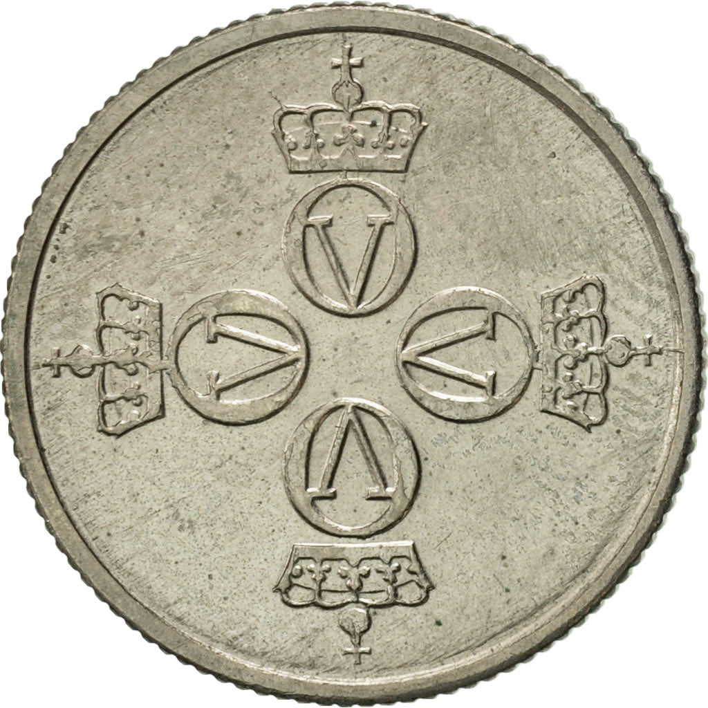 Norway, Olav V, 25 Öre, 1980, AU(55-58), Copper-nickel, KM:417