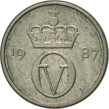 Norway, Olav V, 10 Öre, 1987, AU(50-53), Copper-nickel, KM:416