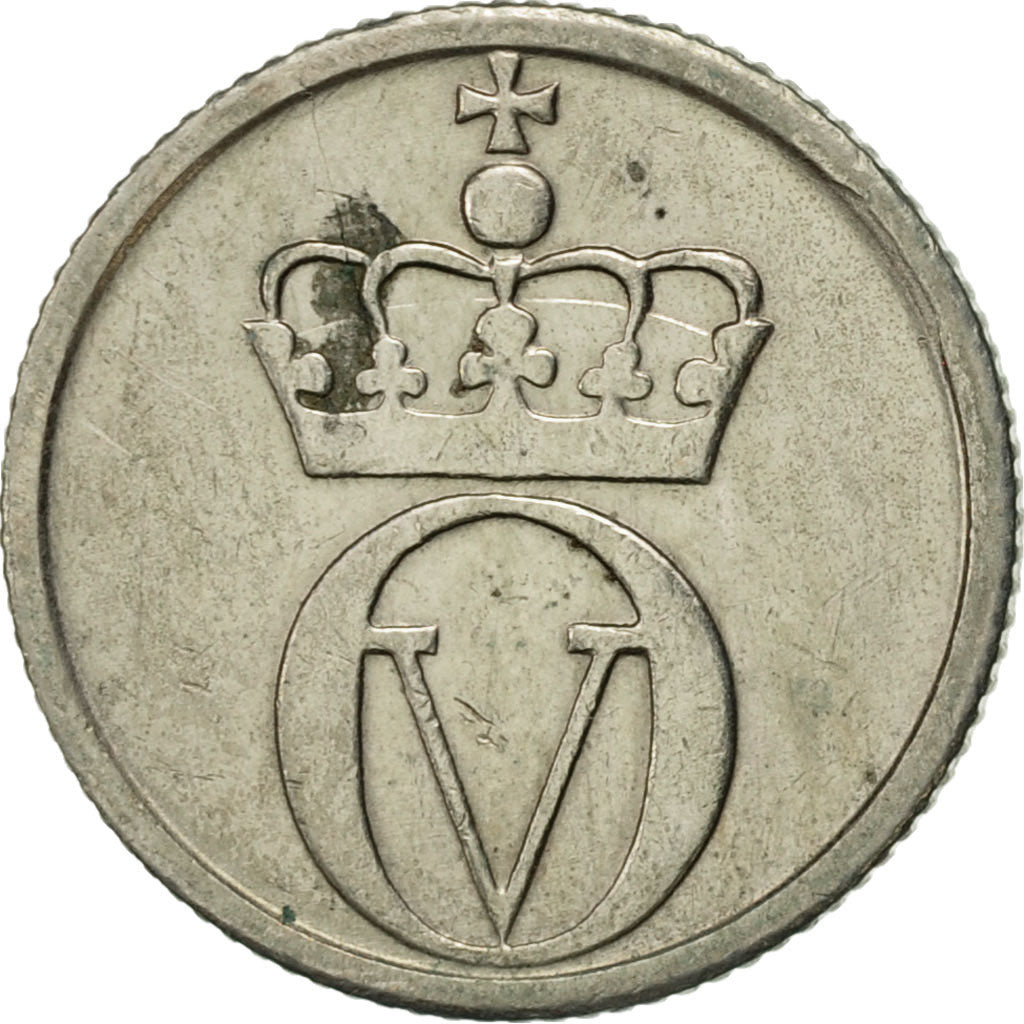 Monnaie, Norvège, Olav V, 10 Öre, 1968, TTB+, Copper-nickel, KM:411