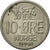 Moneda, Noruega, Olav V, 10 Öre, 1968, MBC+, Cobre - níquel, KM:411