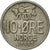 Moneda, Noruega, Olav V, 10 Öre, 1963, MBC+, Cobre - níquel, KM:411