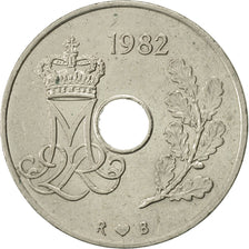 Coin, Denmark, Margrethe II, 25 Öre, 1982, Copenhagen, AU(50-53)