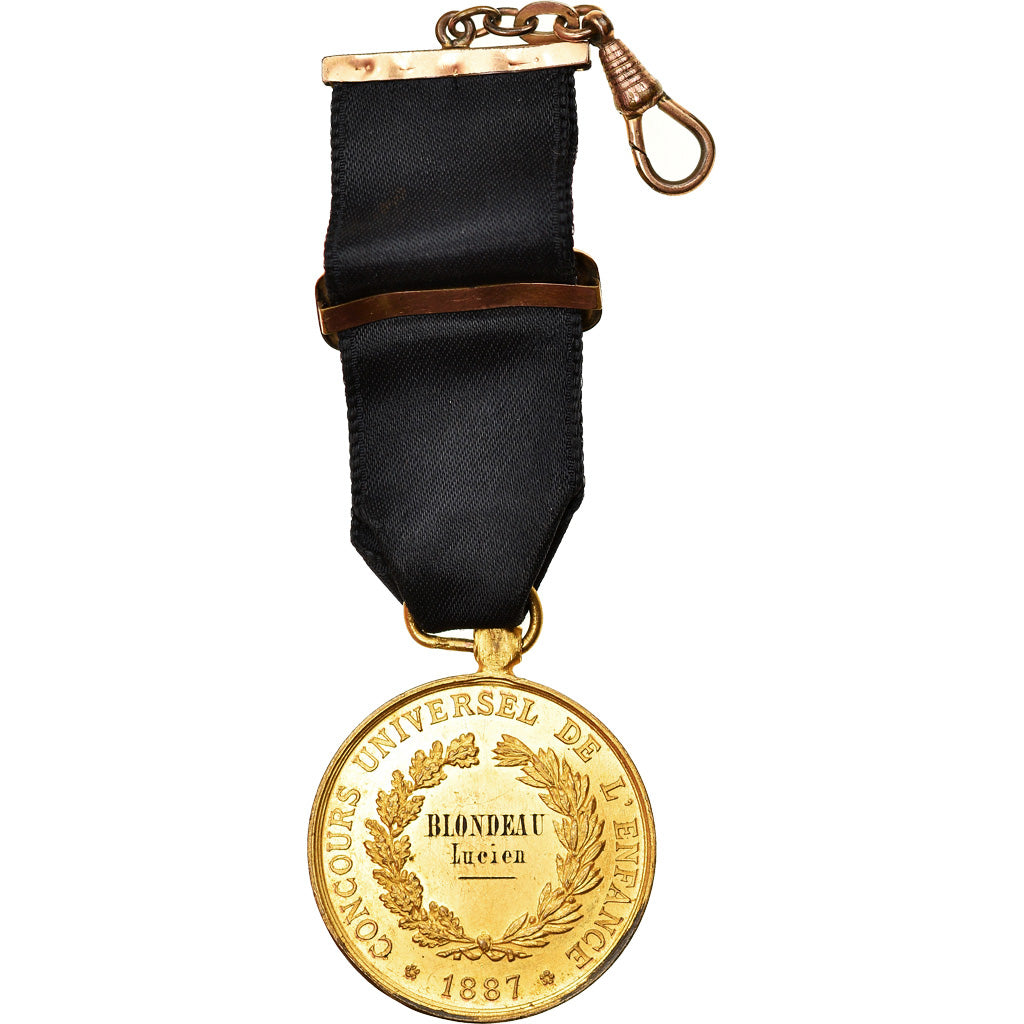 France, Concours Universel de l'Enfance, Ville de Paris, Medal, 1887, Excellent