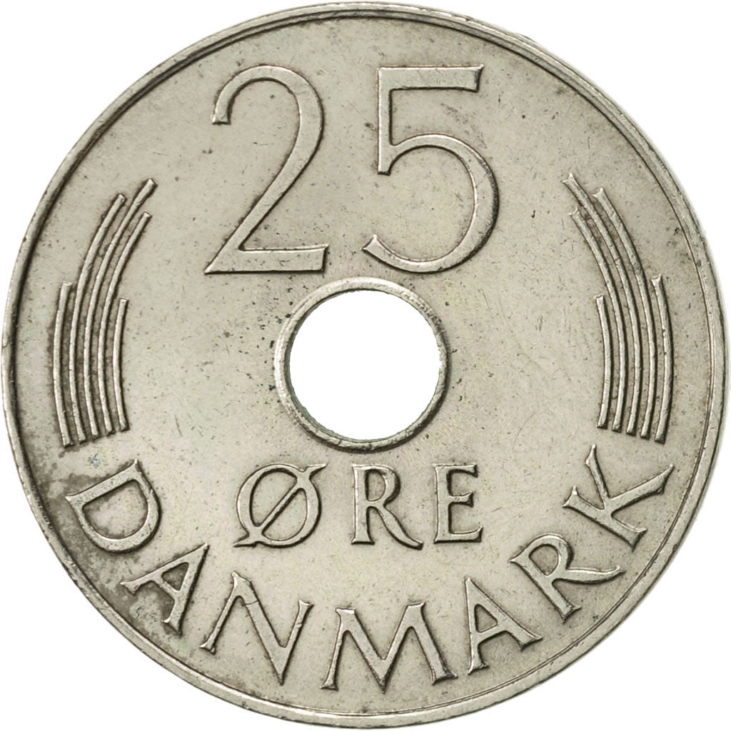 Coin, Denmark, Margrethe II, 25 Öre, 1979, Copenhagen, AU(50-53)