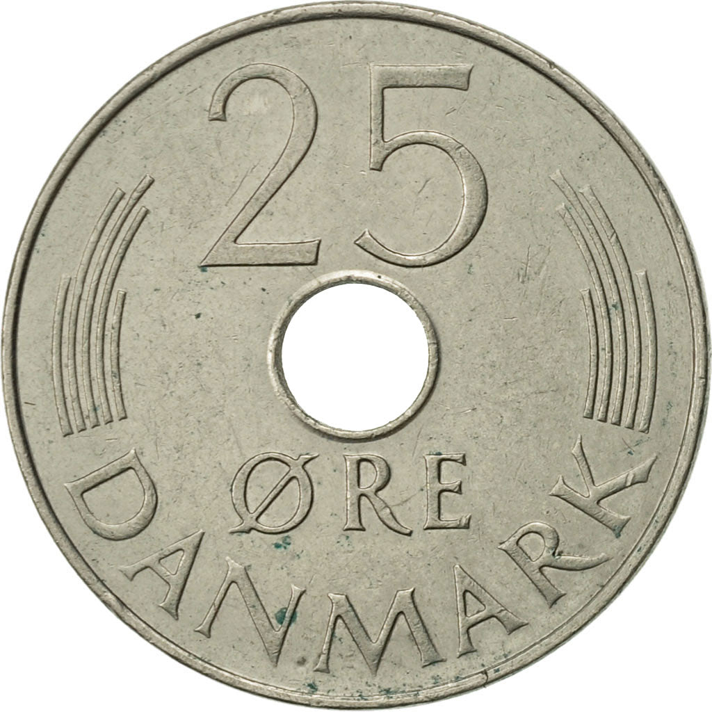 Coin, Denmark, Margrethe II, 25 Öre, 1978, Copenhagen, AU(50-53)
