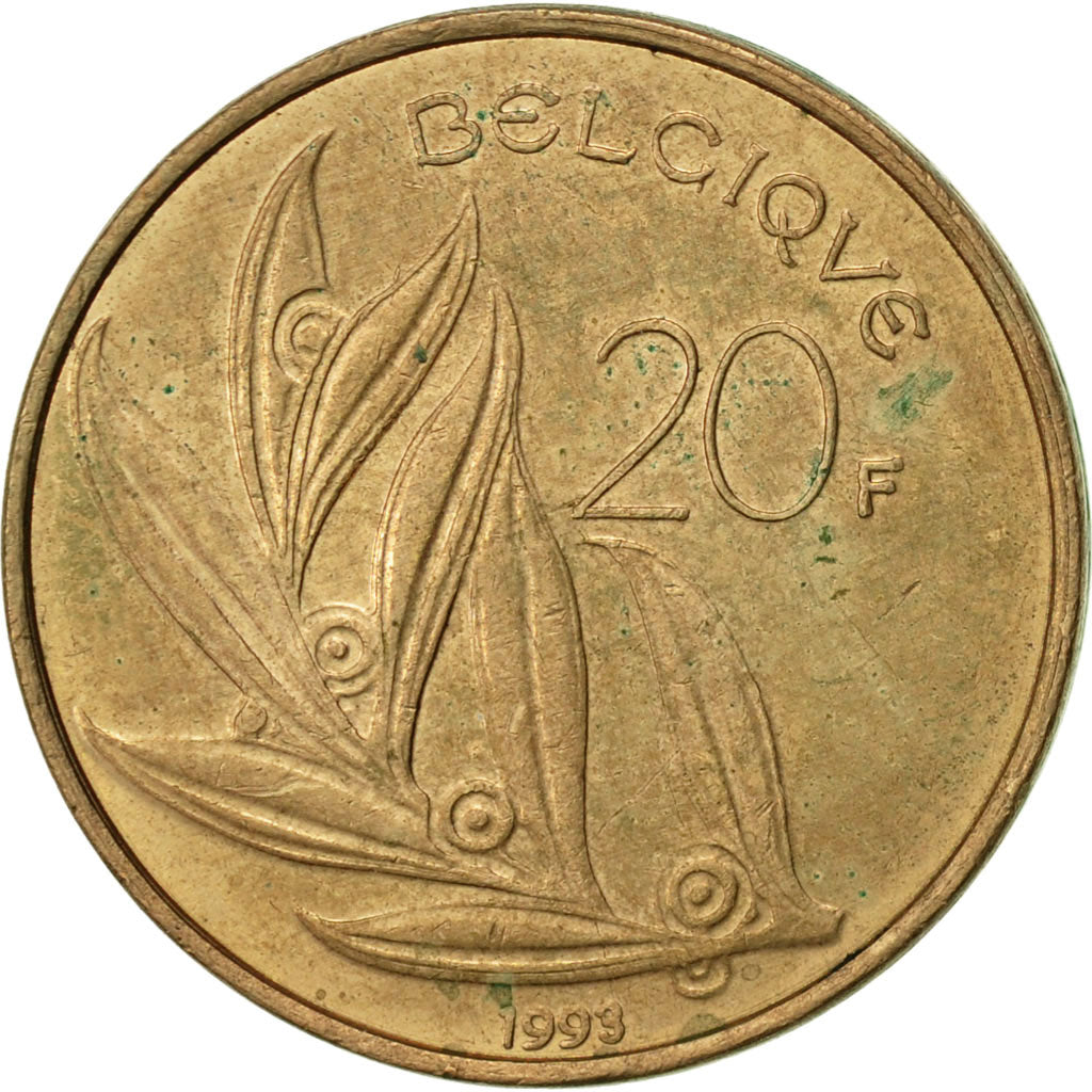 Monnaie, Belgique, 20 Francs, 20 Frank, 1993, TTB, Nickel-Bronze, KM:159