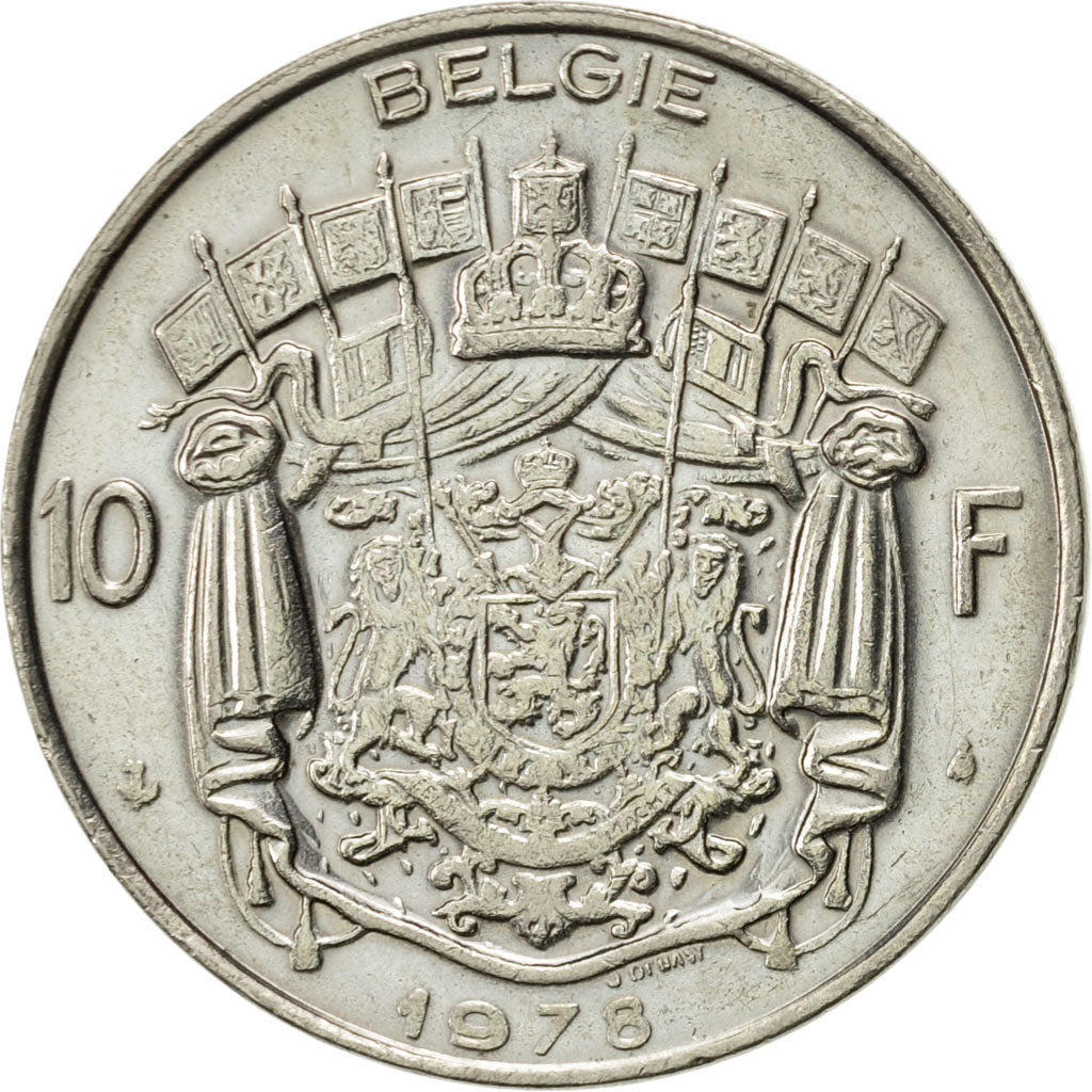 Coin, Belgium, 10 Francs, 10 Frank, 1978, Brussels, AU(55-58), Nickel, KM:156.1