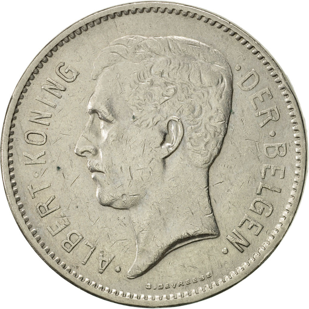 Monnaie, Belgique, 5 Francs, 5 Frank, 1932, TTB+, Nickel, KM:98
