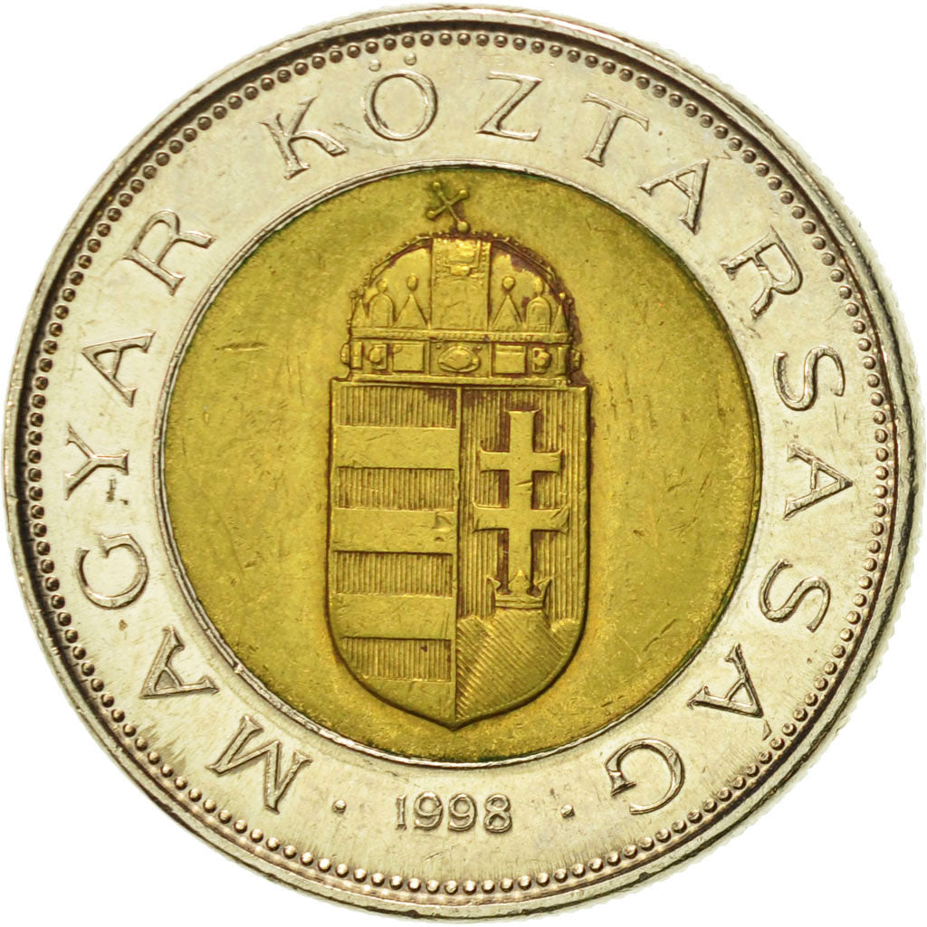 Moneda, Hungría, 100 Forint, 1998, Budapest, MBC+, Bimetálico, KM:721