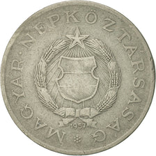 Coin, Hungary, 2 Forint, 1957, Budapest, EF(40-45), Copper-nickel, KM:556