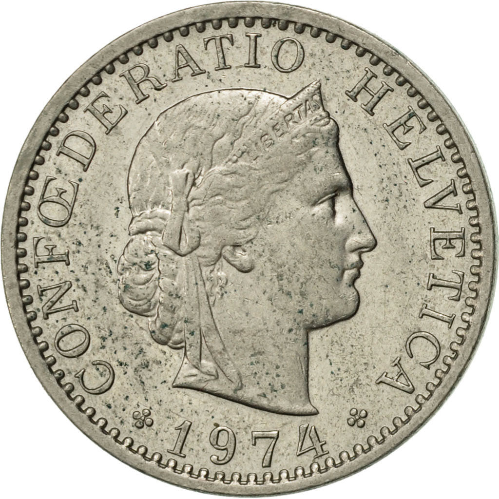 Monnaie, Suisse, 20 Rappen, 1974, Bern, TTB+, Copper-nickel, KM:29a