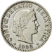 Coin, Switzerland, 20 Rappen, 1938, Bern, AU(50-53), Nickel, KM:29