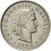 Coin, Switzerland, 20 Rappen, 1966, Bern, AU(55-58), Copper-nickel, KM:29a